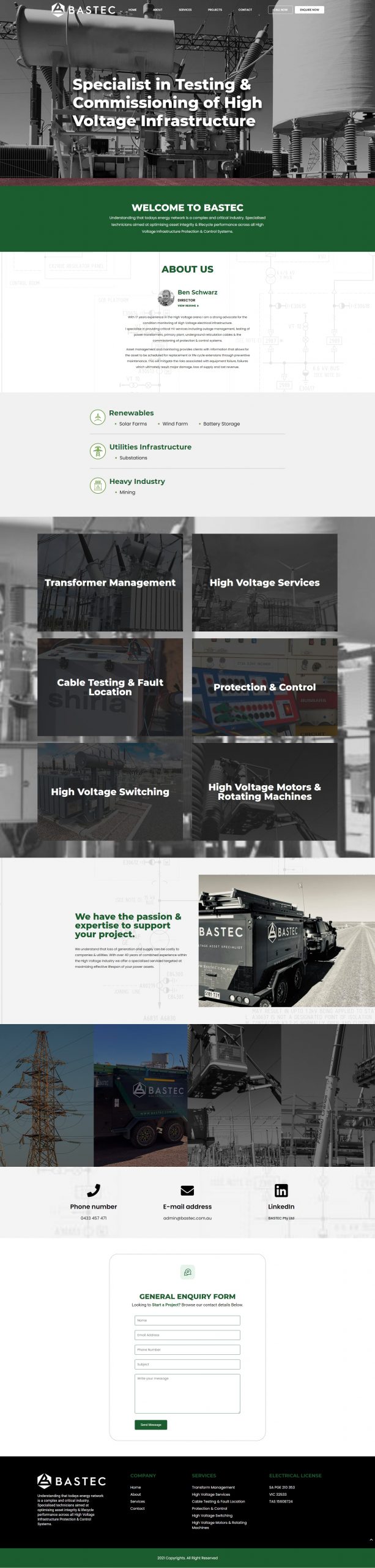 Bastec Homepage