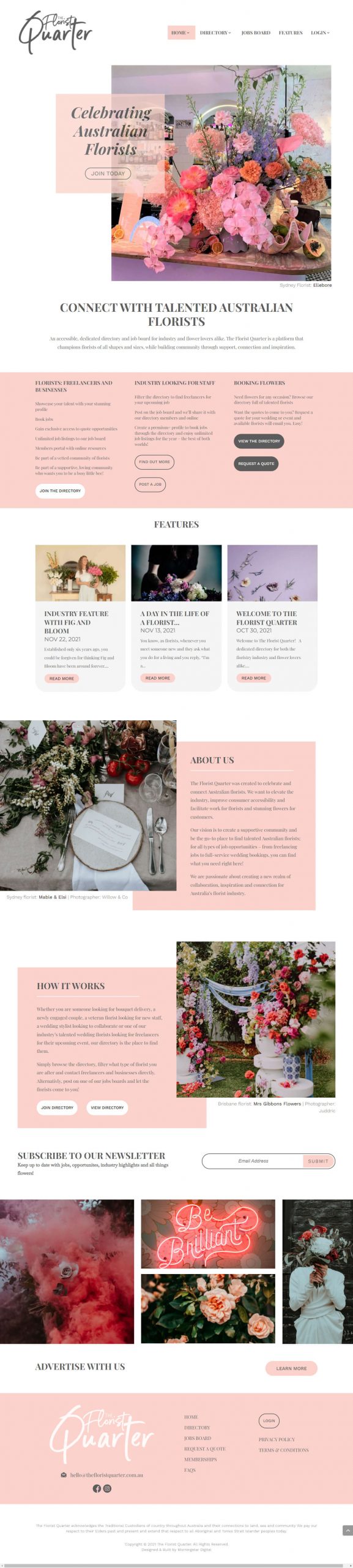 Floristquarter Homepage